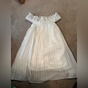 Elegant White Lace Dress